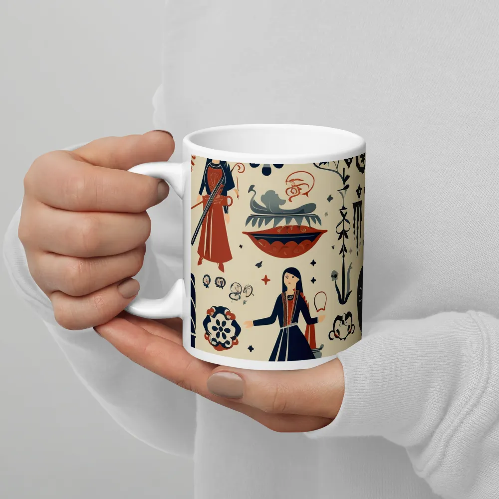 Tapestry of Myth and Whimsy | Mug with White inside | 11 oz