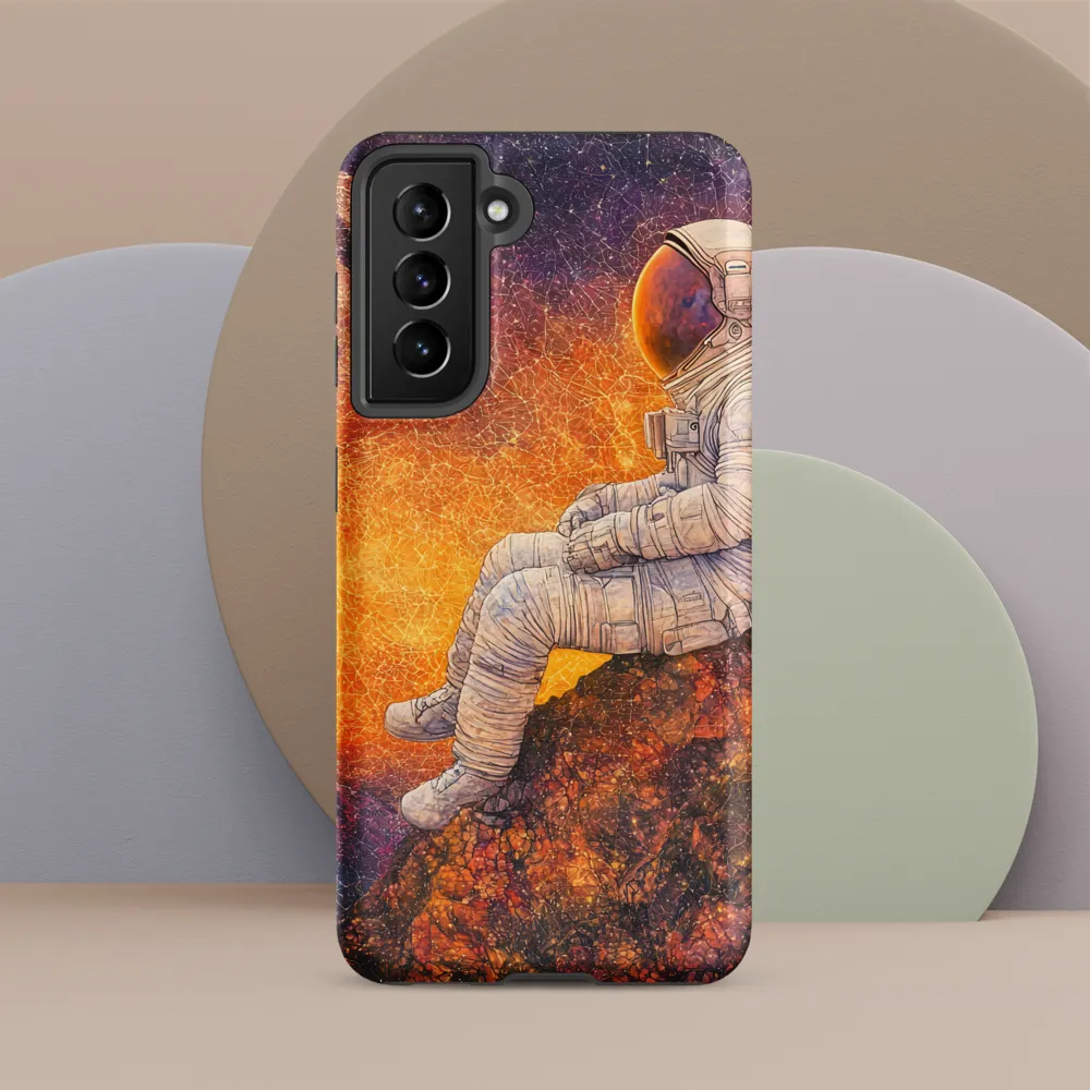 Cosmic Contemplation | Phone Case |  S21 | Tough Case | Matte