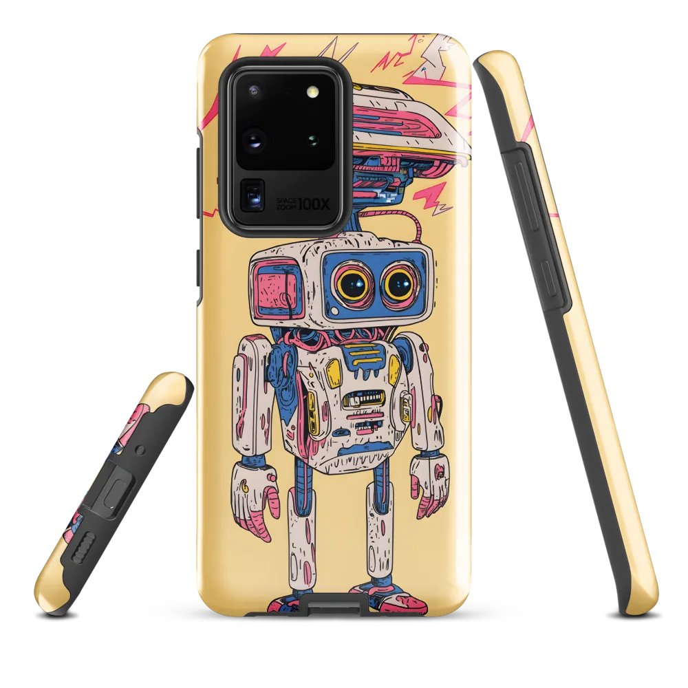 Whimsical Robot Delight | Phone Case |  S20 Ultra | Tough Case | Glossy