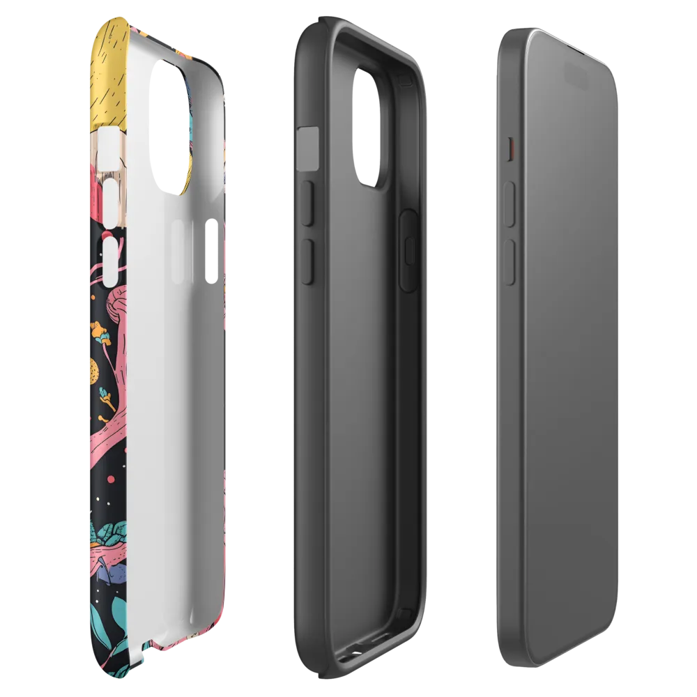 Whimsical Cosmic Owl | Phone Case |  15 Plus | Tough Case | Matte