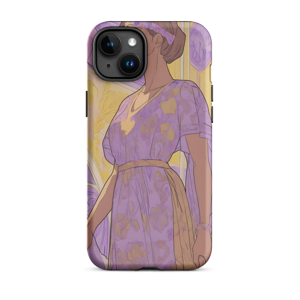 Elegance in Floral Harmony | Phone Case |  15 Plus | Tough Case | Matte