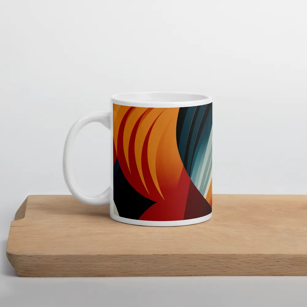 Dynamic Abstractions: A Dance of Forms and Colors | Mugs | Multiple Sizes & Colors