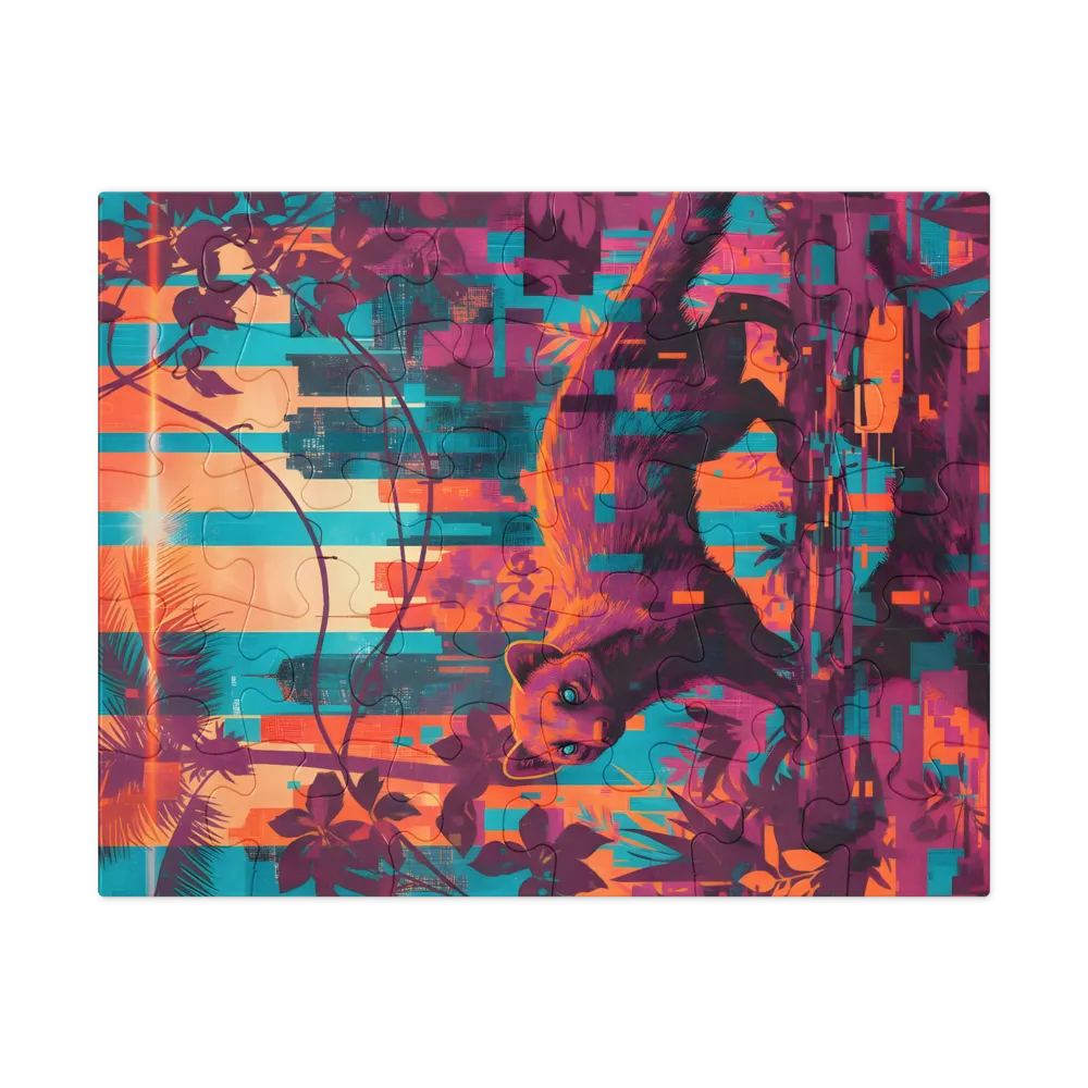 Neon Night Wanderer 
 Jigsaw Puzzle in Tin Box