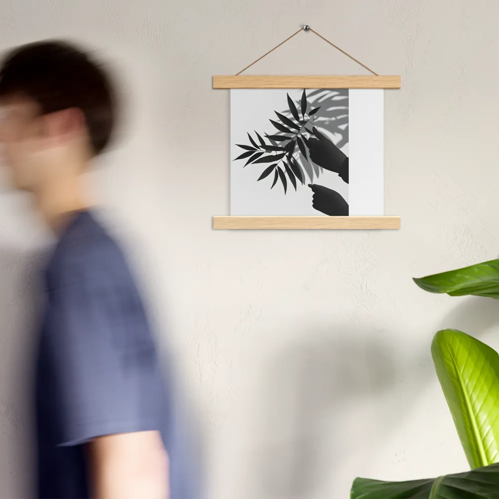 Whispers of Nature | Poster With Oak Wood Hanger | 10″×10″