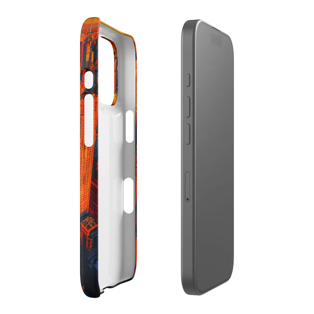 Urban Dawn: A Digital Ode to Skyscrapers | Phone Case |  16 Pro | Snap Case | Matte