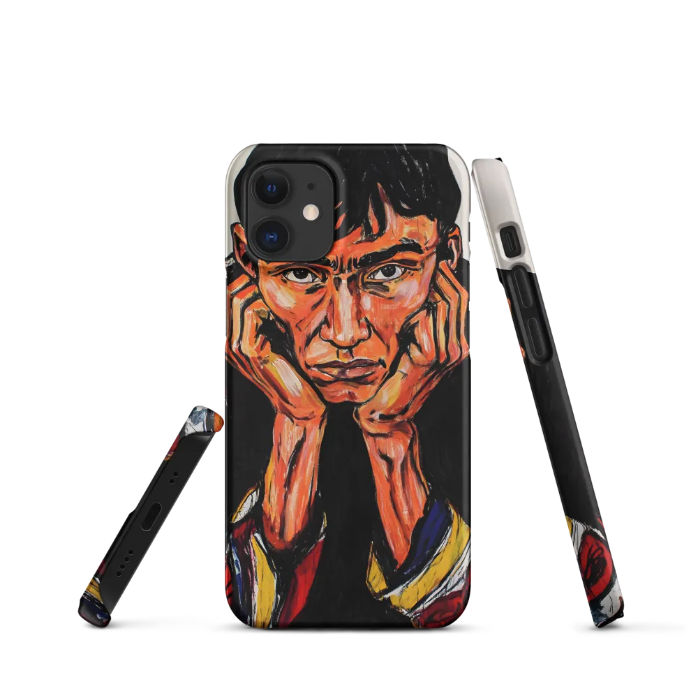 Contemplative Intensity: An Expressionist Portrait