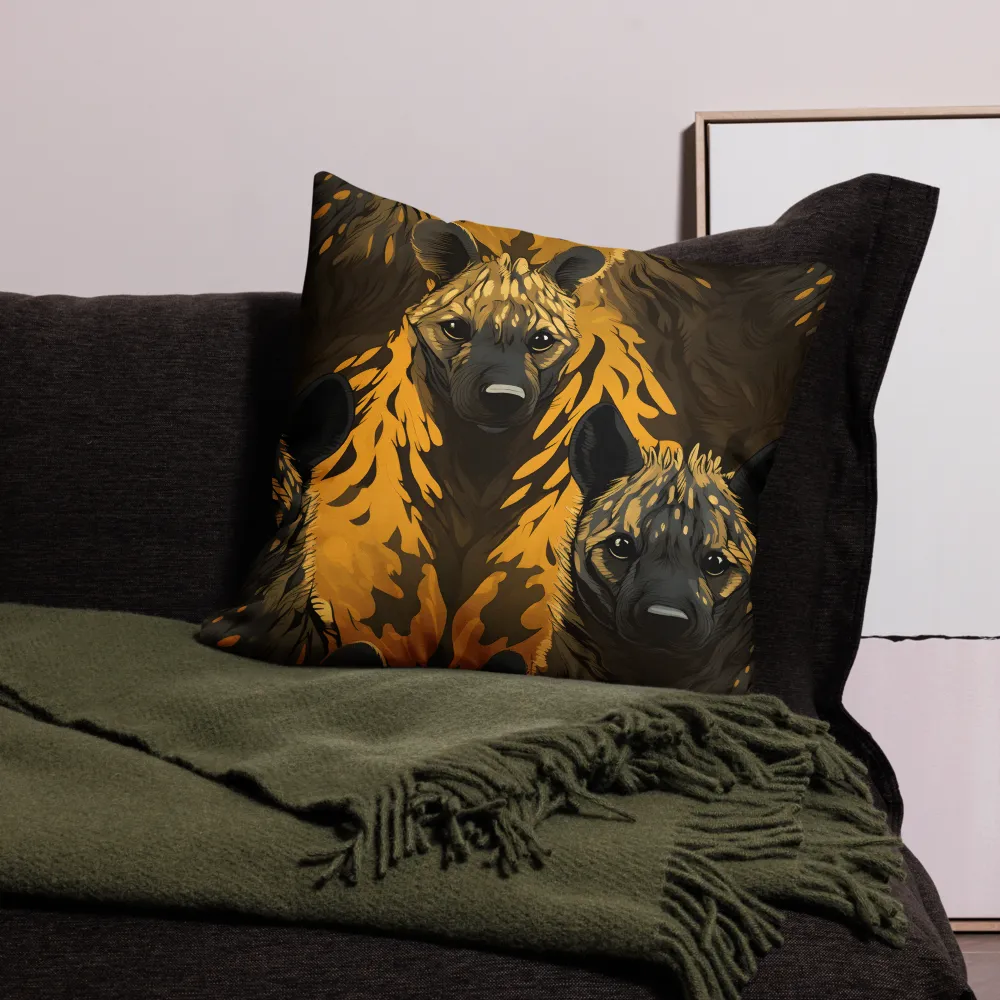 The Call of the Wild: Hyena Harmony | Pillow | 22″×22″