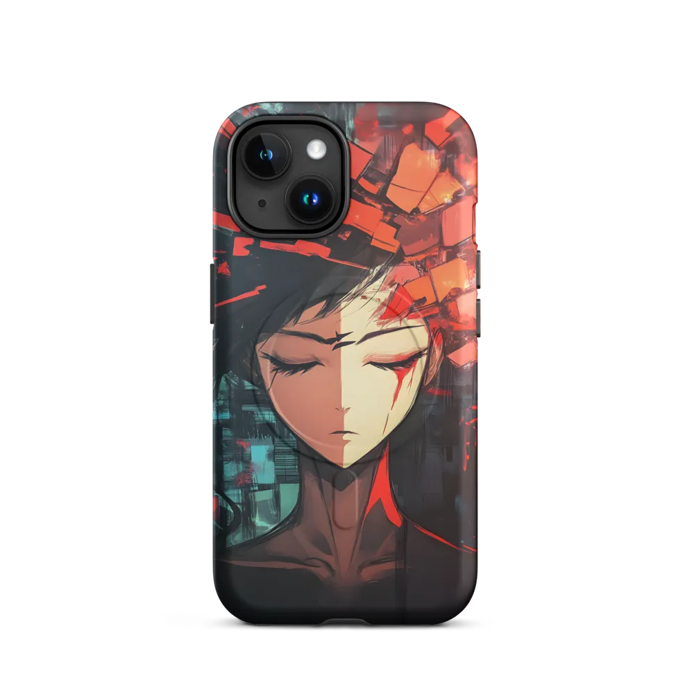Fragmented Mind: The Silent Struggle | Phone Case |  15 | MagSafe® Tough Case | Matte