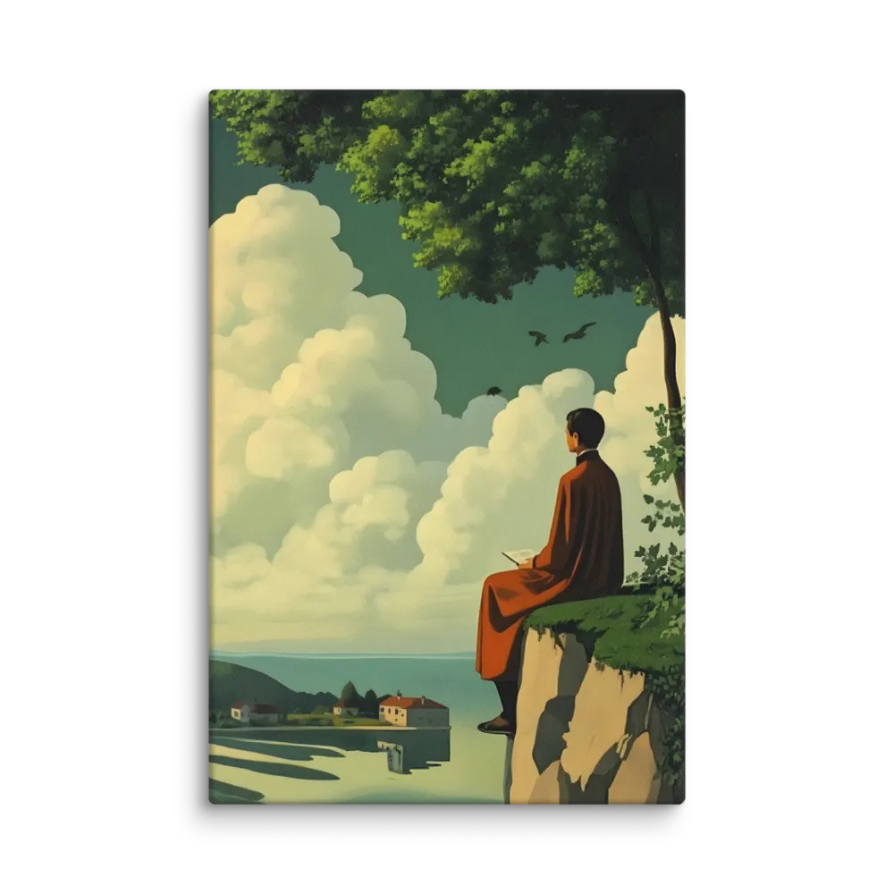 Meditation at the Edge of Serenity | Canvas | 32″×48″