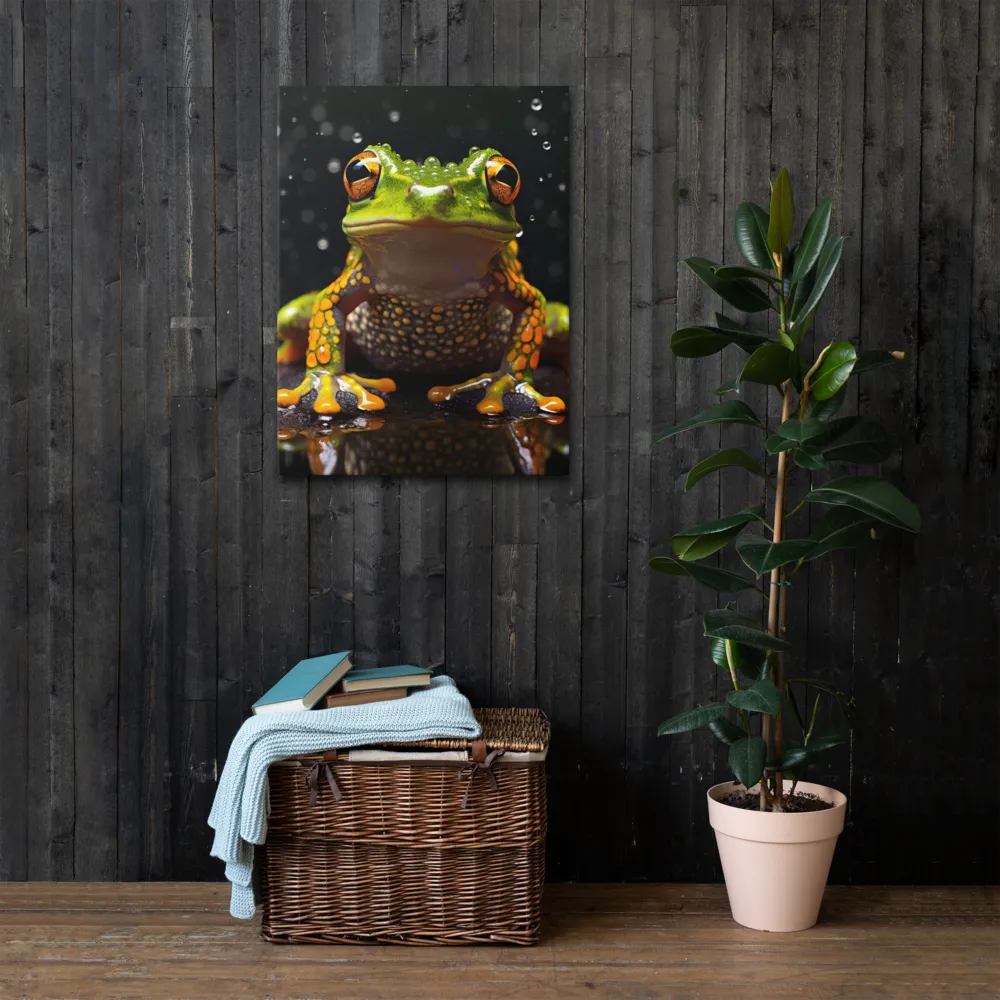 Emerald Elegance: The Frog in Focus