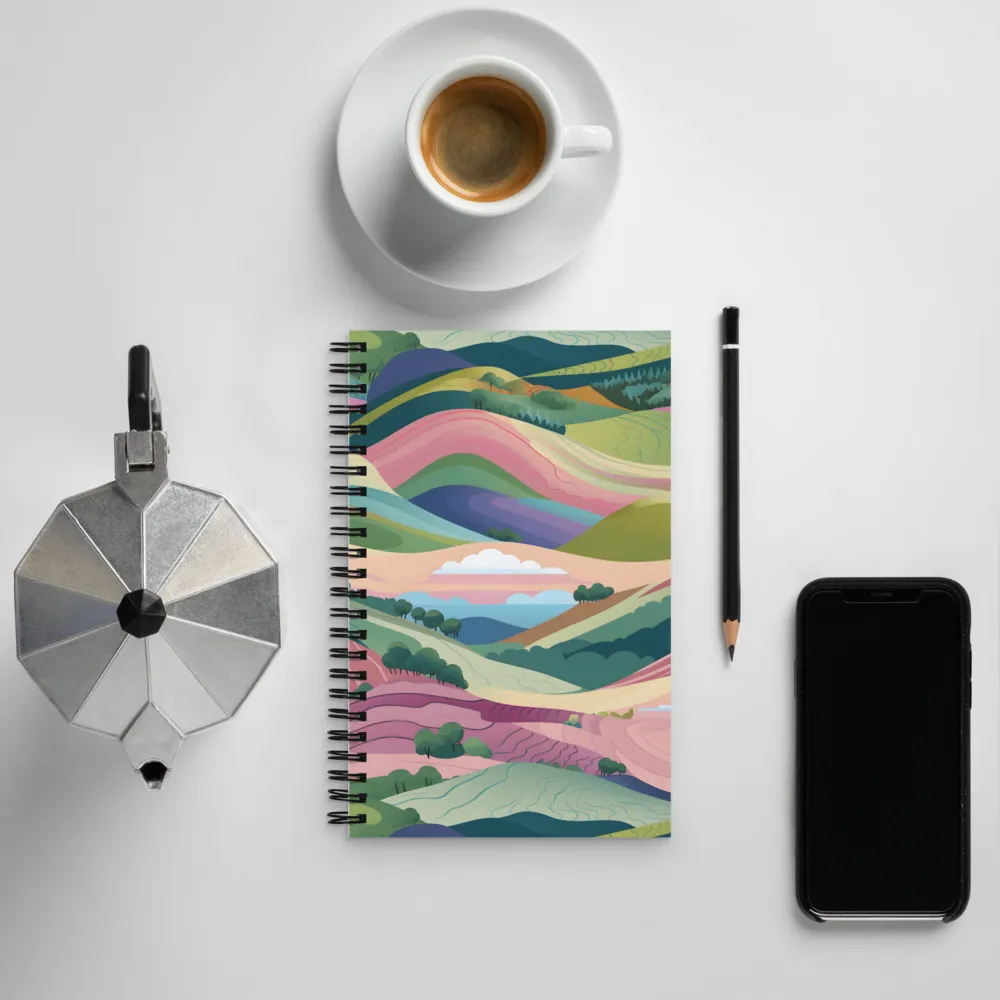 Harmonious Hills | Spiral Notebook