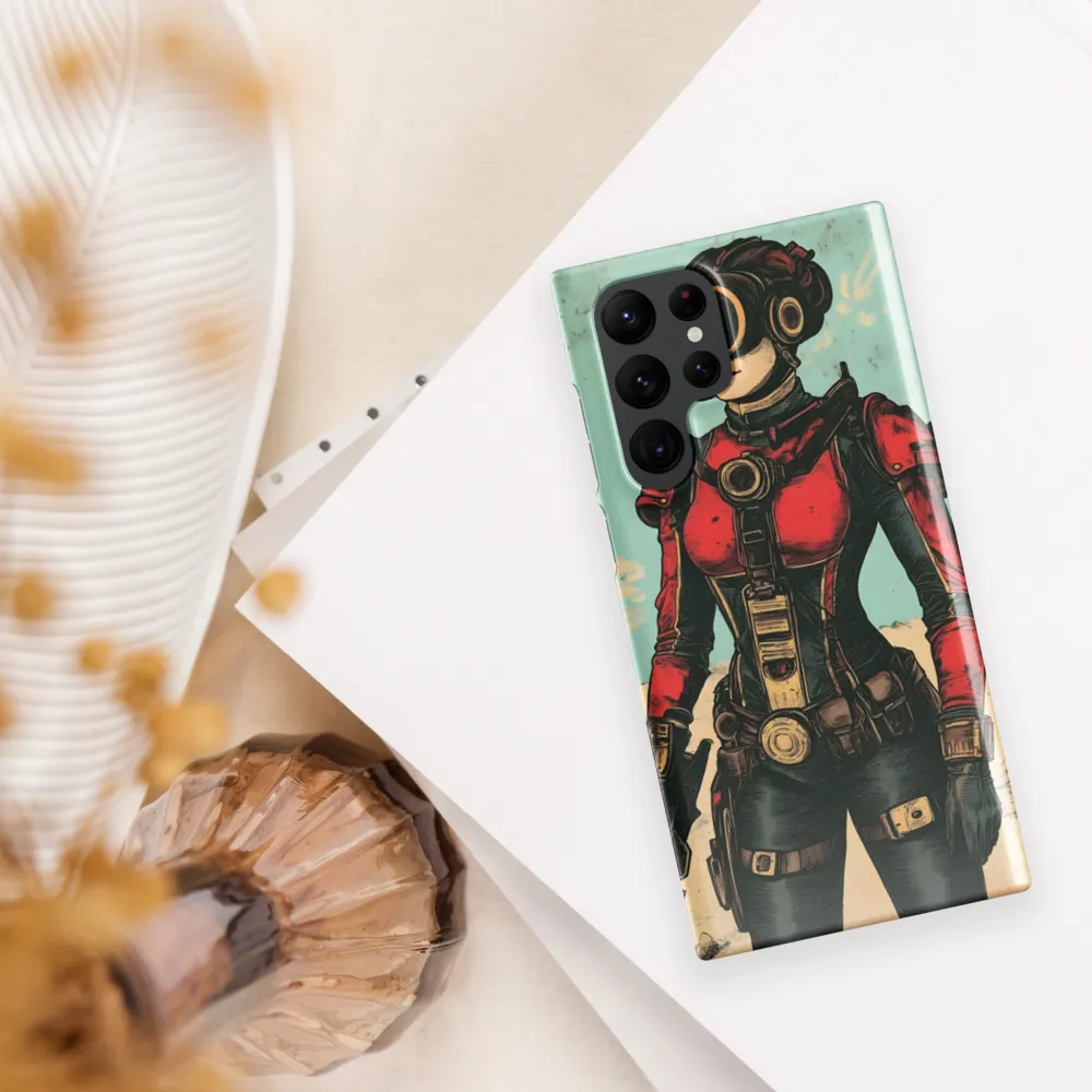 Futuristic Explorer: A Steampunk Adventure | Phone Case |  S22 Ultra | Snap Case | Glossy