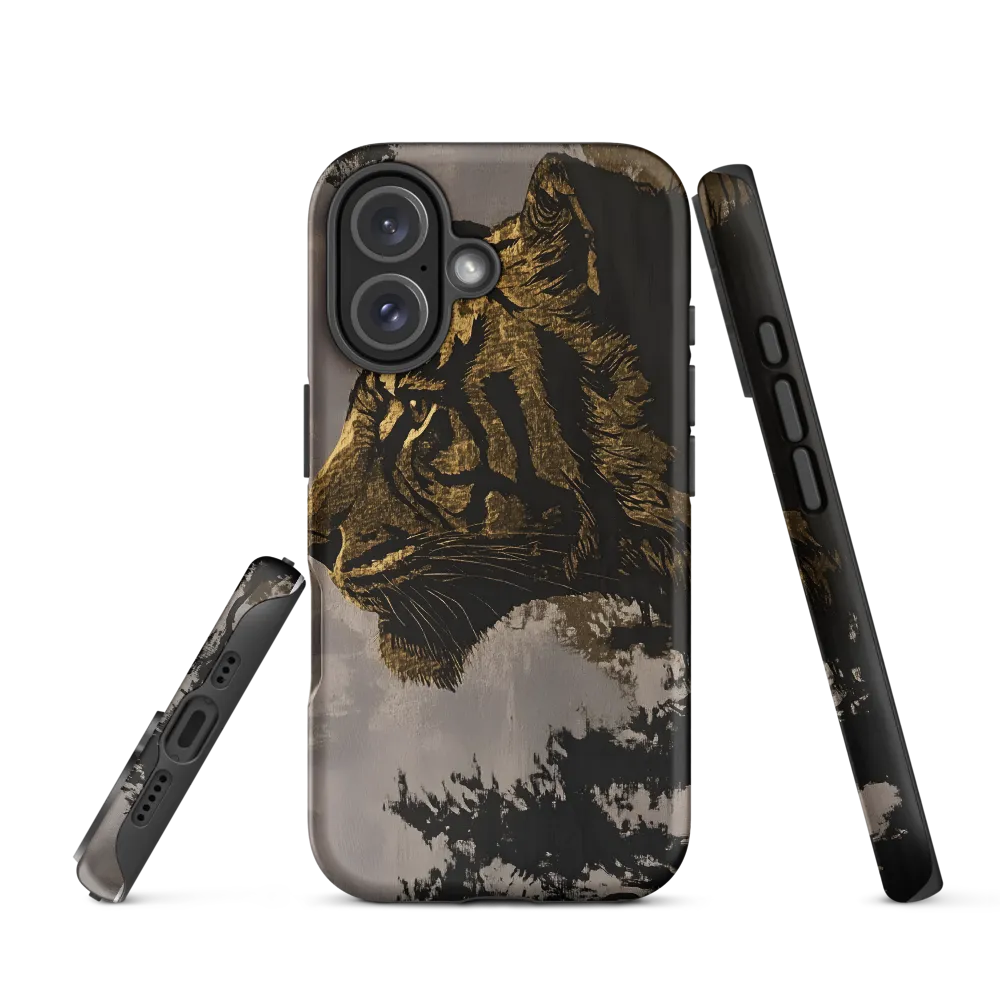 Majestic Silence: The Golden Tiger | Phone Case |  16 | Tough Case | Matte