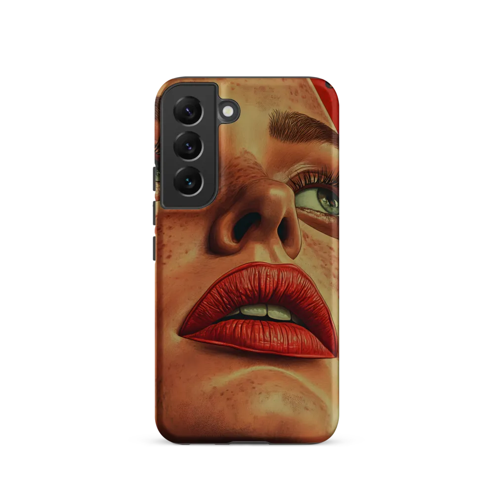 Red Intensity: A Portrait of Elegance