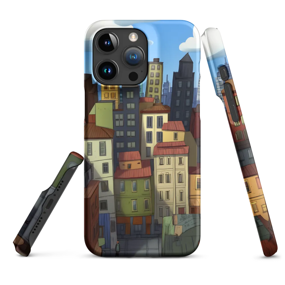 Urban Symphony: A Colorful Cityscape | Phone Case |  15 Pro Max | Snap Case | Matte
