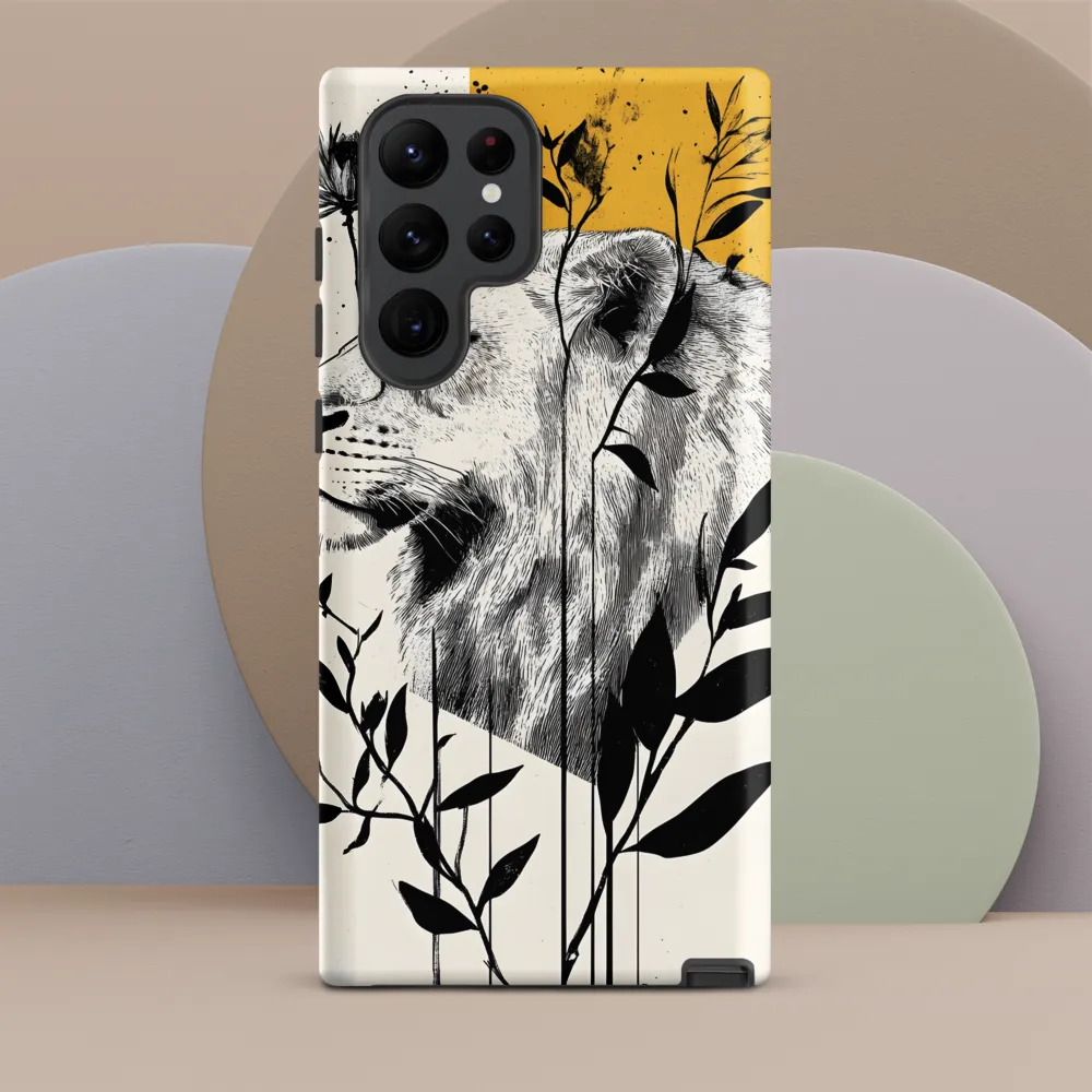 Regal Serenity: The Lion and Flora