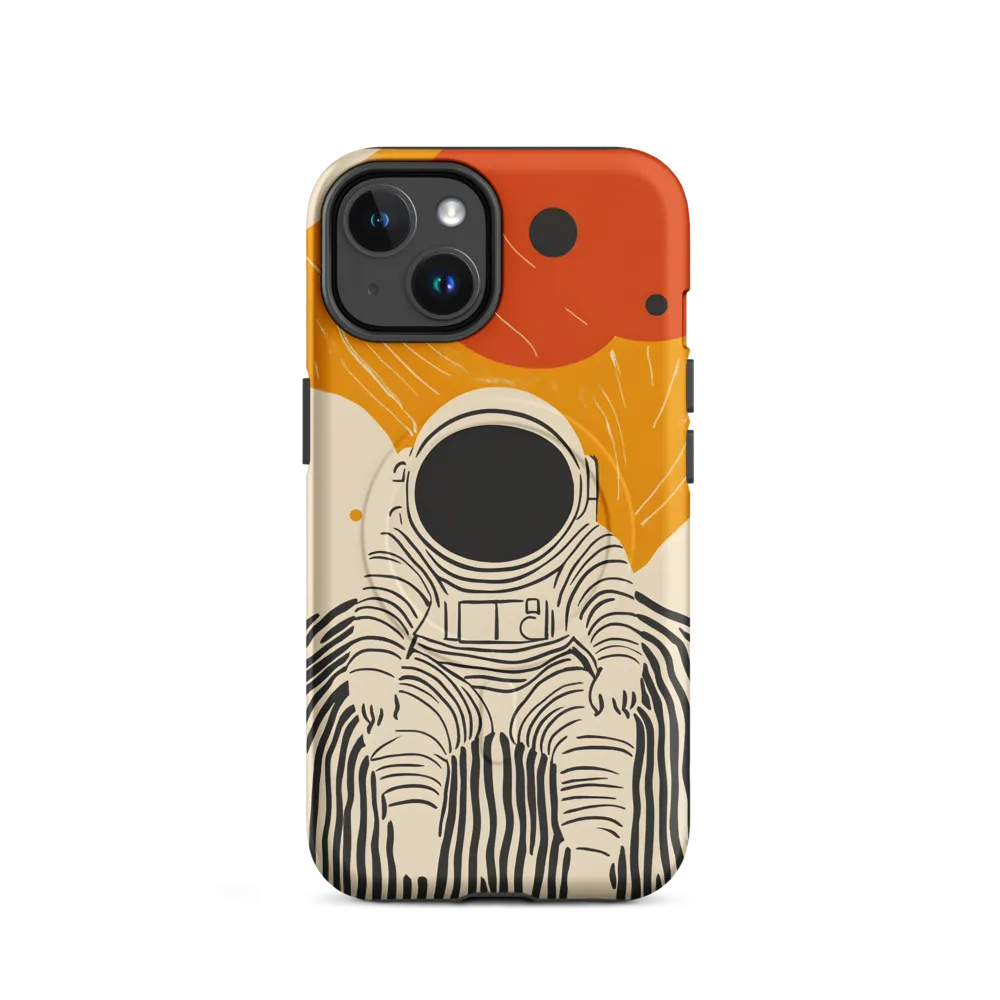 Astronaut in Cosmic Thoughts | Phone Case |  14 | MagSafe® Tough Case | Matte