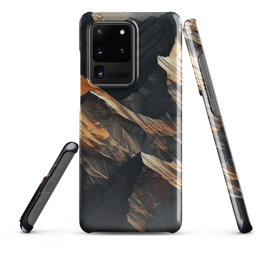 Ethereal Peaks: A Dance of Light and Shadow | Phone Case |  S20 Ultra | Snap Case | Glossy