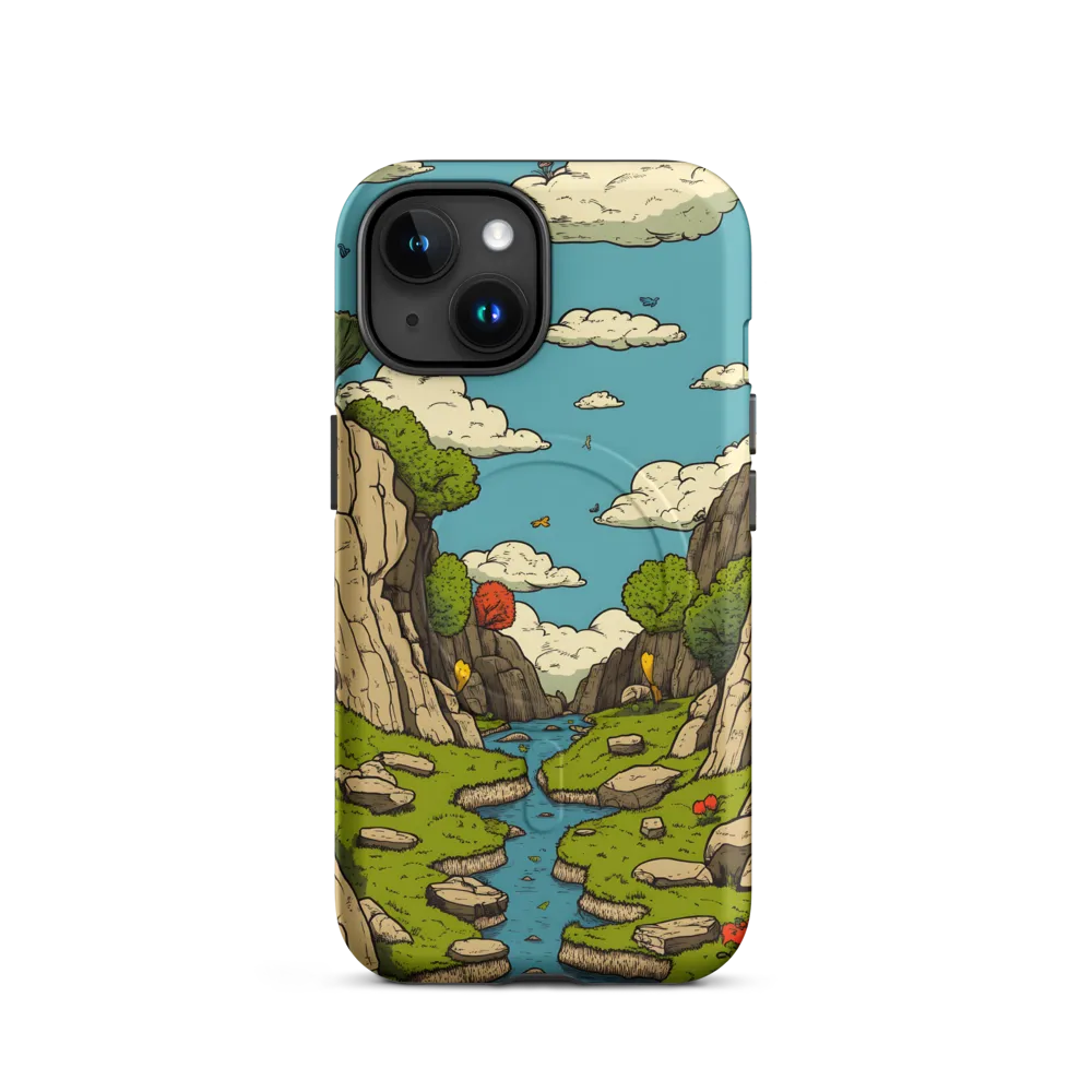 Whimsical Serenity: A Canyon Landscape