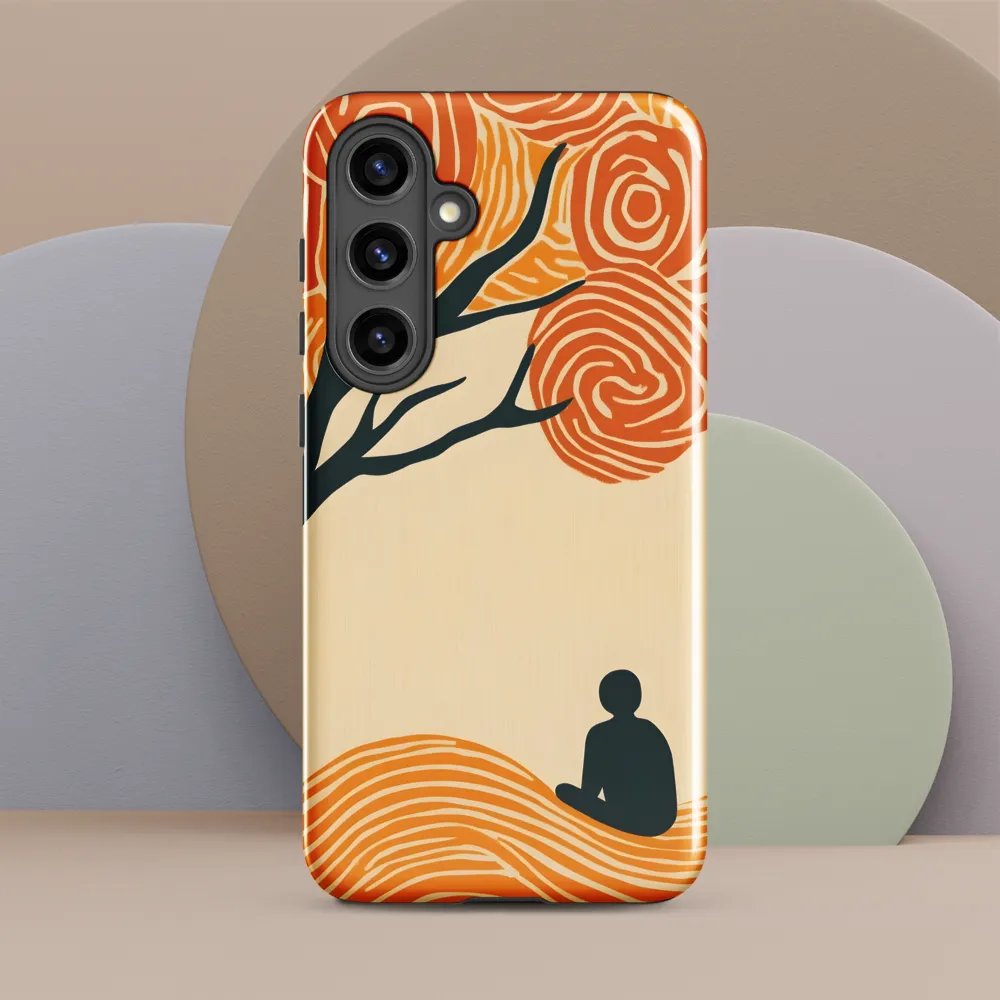 Silent Reflections under Swirling Leaves | Phone Case |  S24 Plus | Tough Case | Glossy
