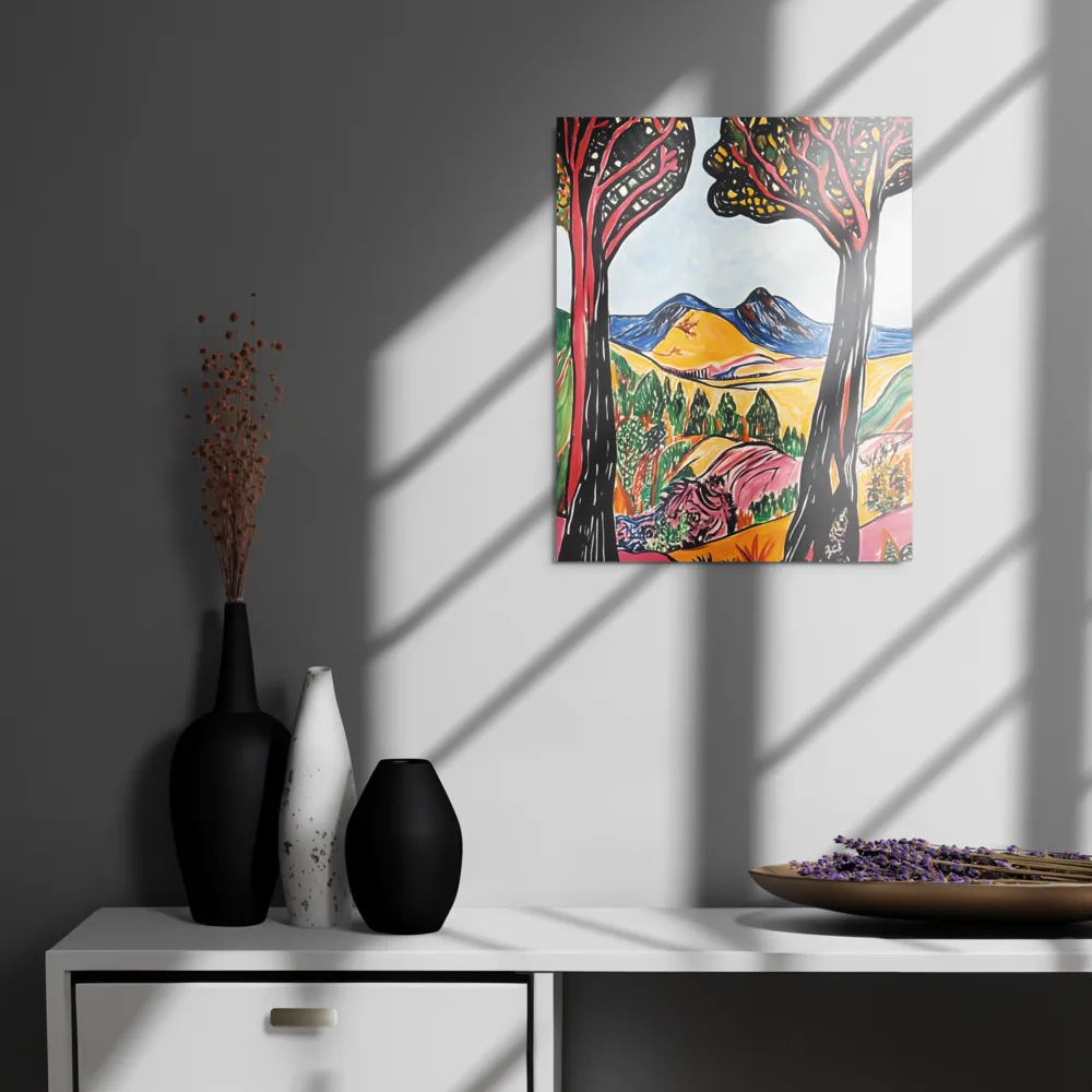 Vibrant Nature's Embrace | Metal Print | 16″×20″
