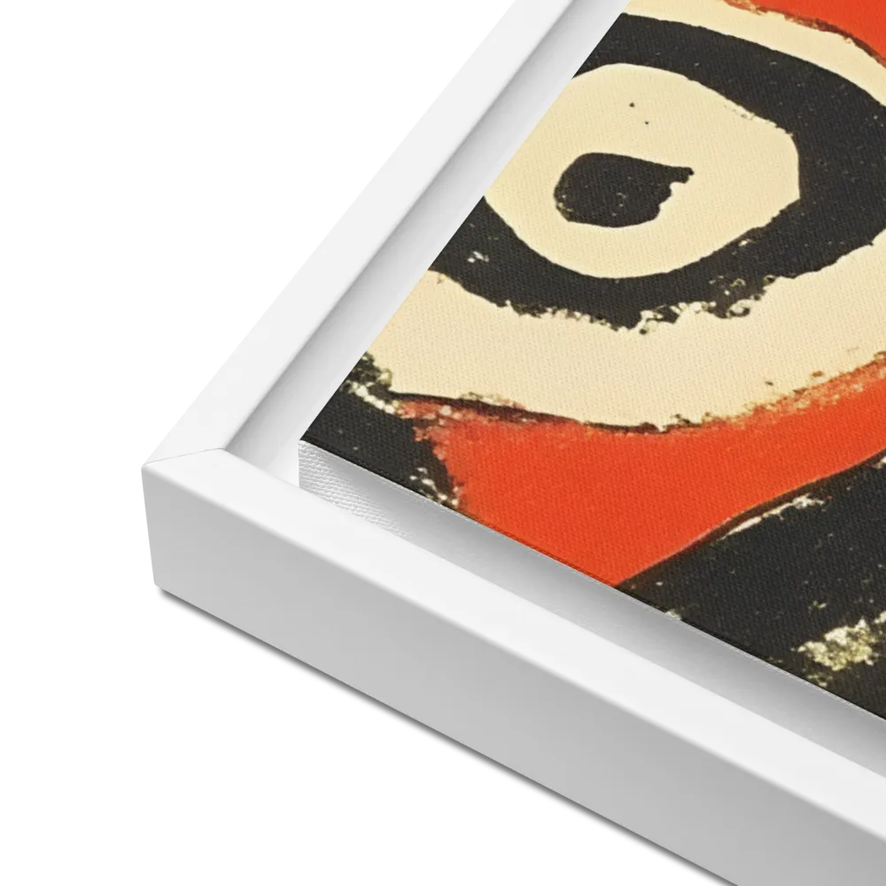 Dynamic Geometric Abstraction | Canvas with White Frame | 24″×36″