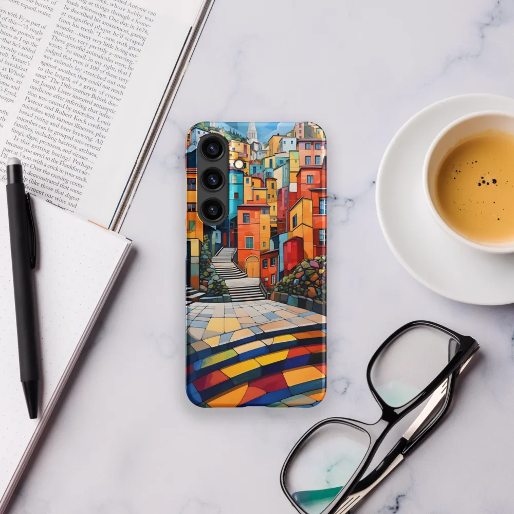 Vibrant Village: A Cubist Journey