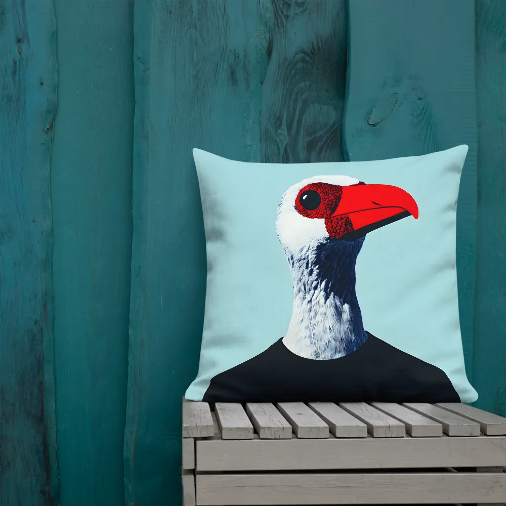 The Surreal Avian Portrait | Pillow | 22″×22″