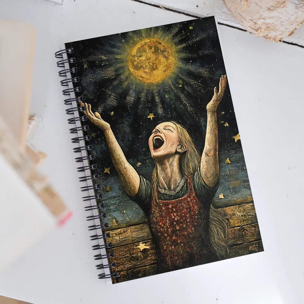 Reaching for the Moon | Spiral Notebook