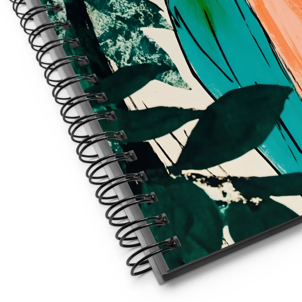 Camouflaged Majesty: The Abstract Owl | Spiral Notebook