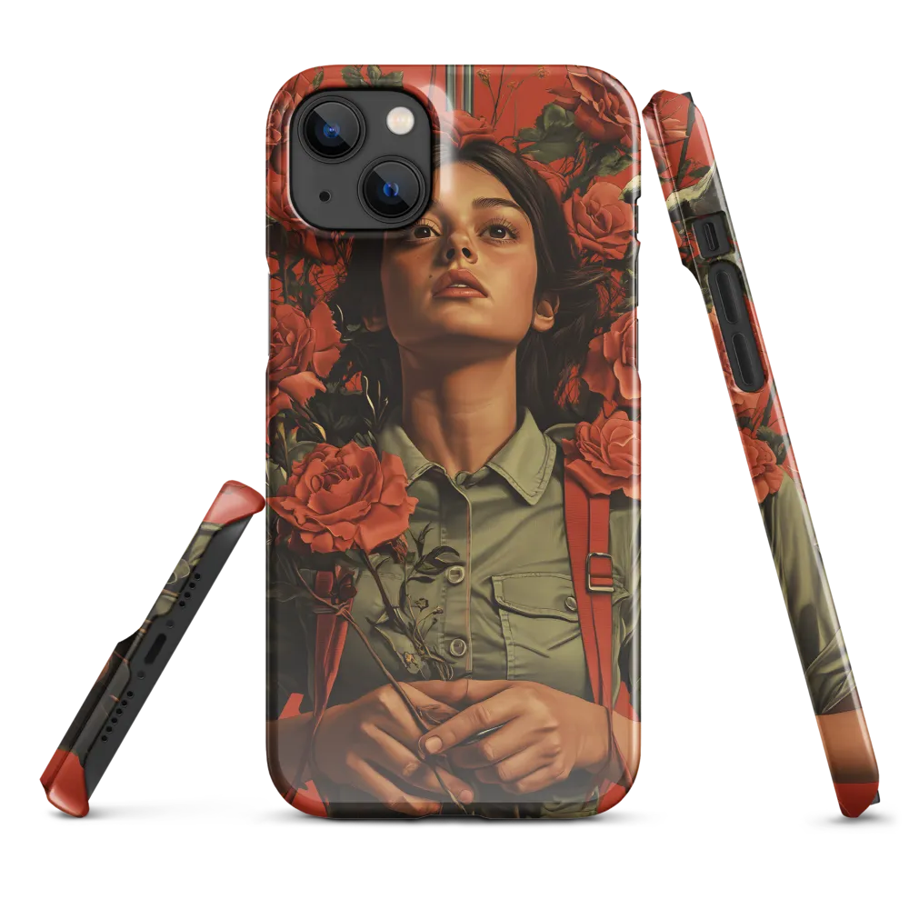 Harmony and Strength: A Portrait Among Roses