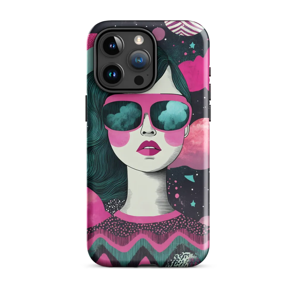 Chic Dreams: A Pop Art Portrait | Phone Case |  15 Pro Max | Tough Case | Glossy