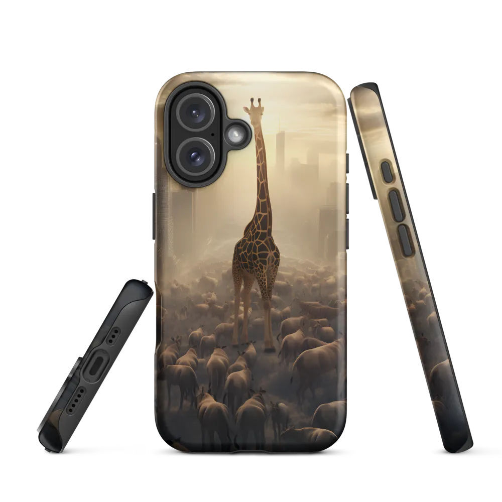 Urban Serengeti: A Giraffe's Perspective | Phone Case |  16 | Tough Case | Matte