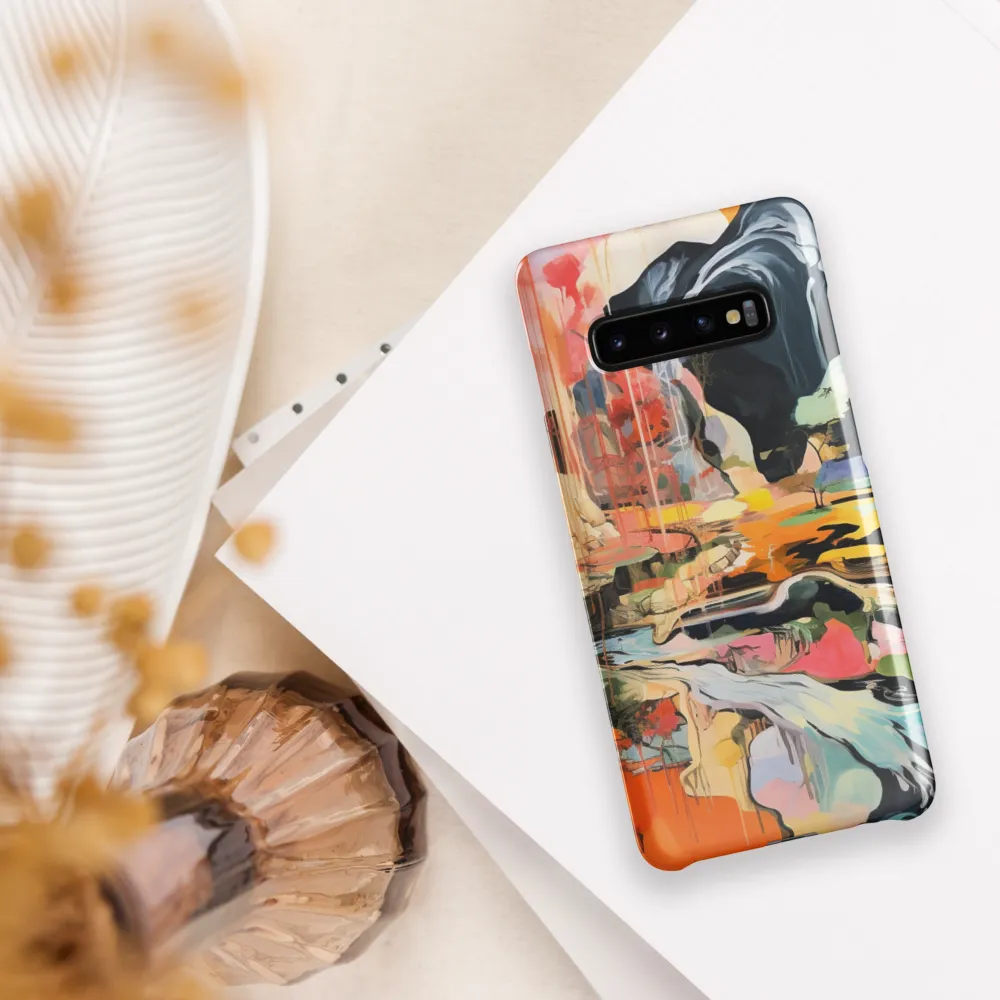 Ethereal Landscapes: A Symphony of Color | Phone Case |  S10 Plus | Snap Case | Glossy