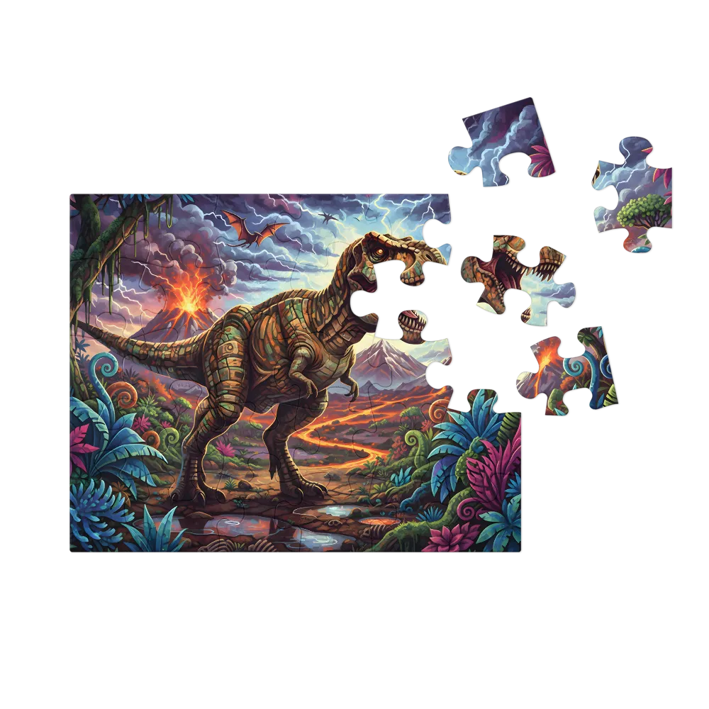 Tyrant of the Lava Vale 
 Jigsaw Puzzle in Tin Box