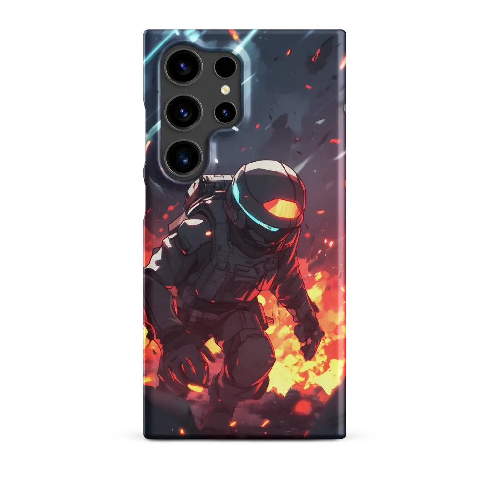 Astronaut Amidst Chaos