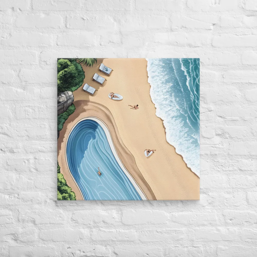 Serenity by the Shore | Canvas | 26″×26″