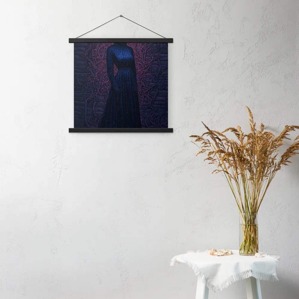 Veil of Enigma | Poster With Black Wood Hanger | 18″×18″