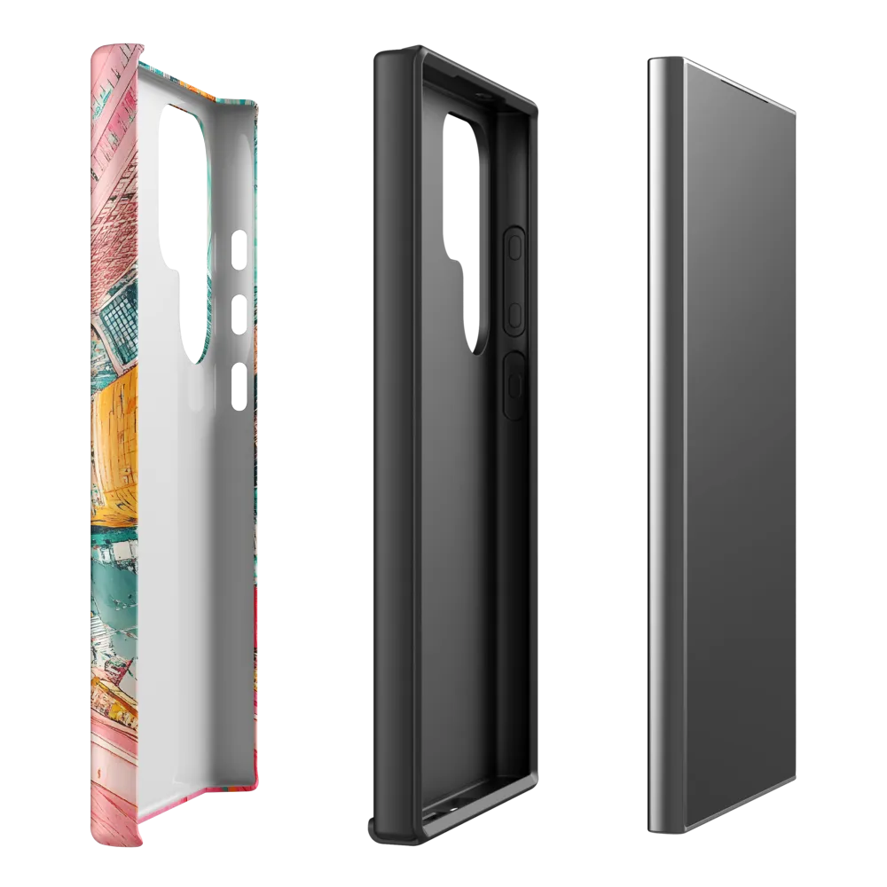 Vertical Horizons: A Surreal Cityscape Adventure | Phone Case |  S24 Ultra | Tough Case | Matte