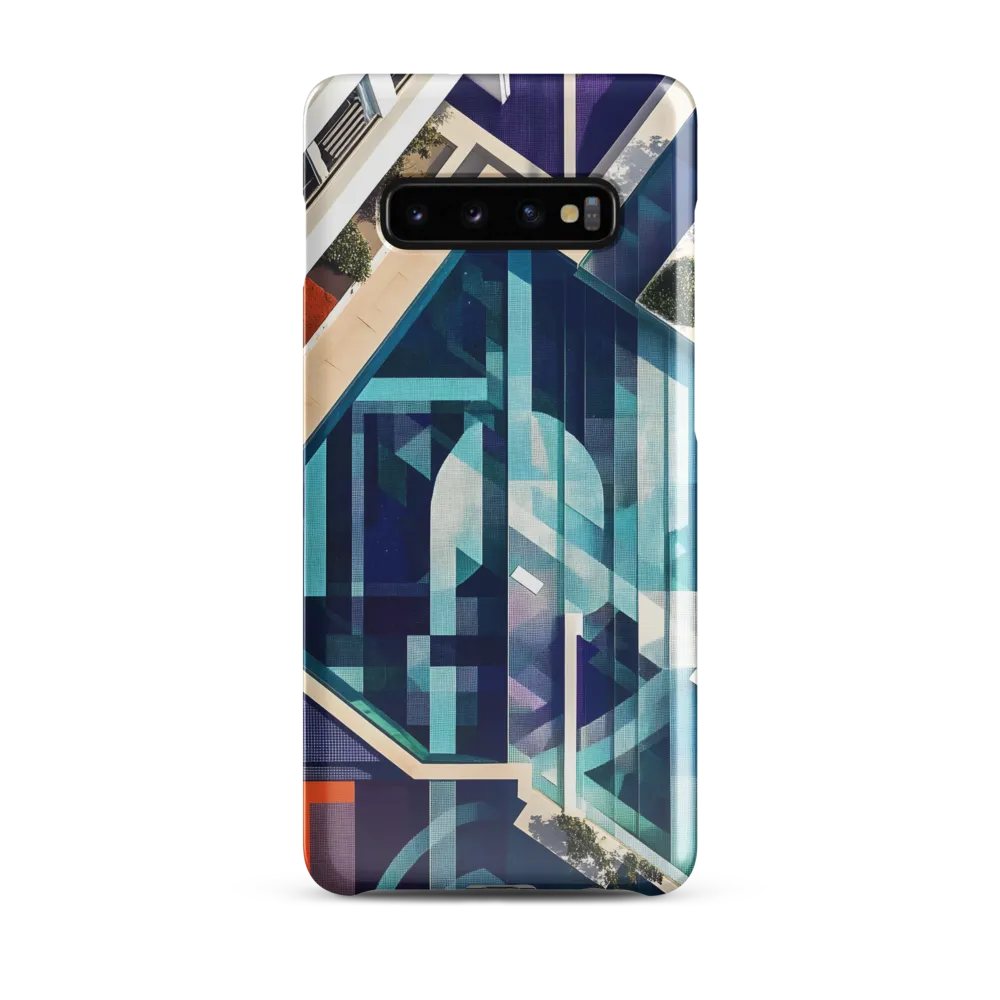 Aerial Harmony: The Geometry of Water | Phone Case |  S10 Plus | Snap Case | Glossy