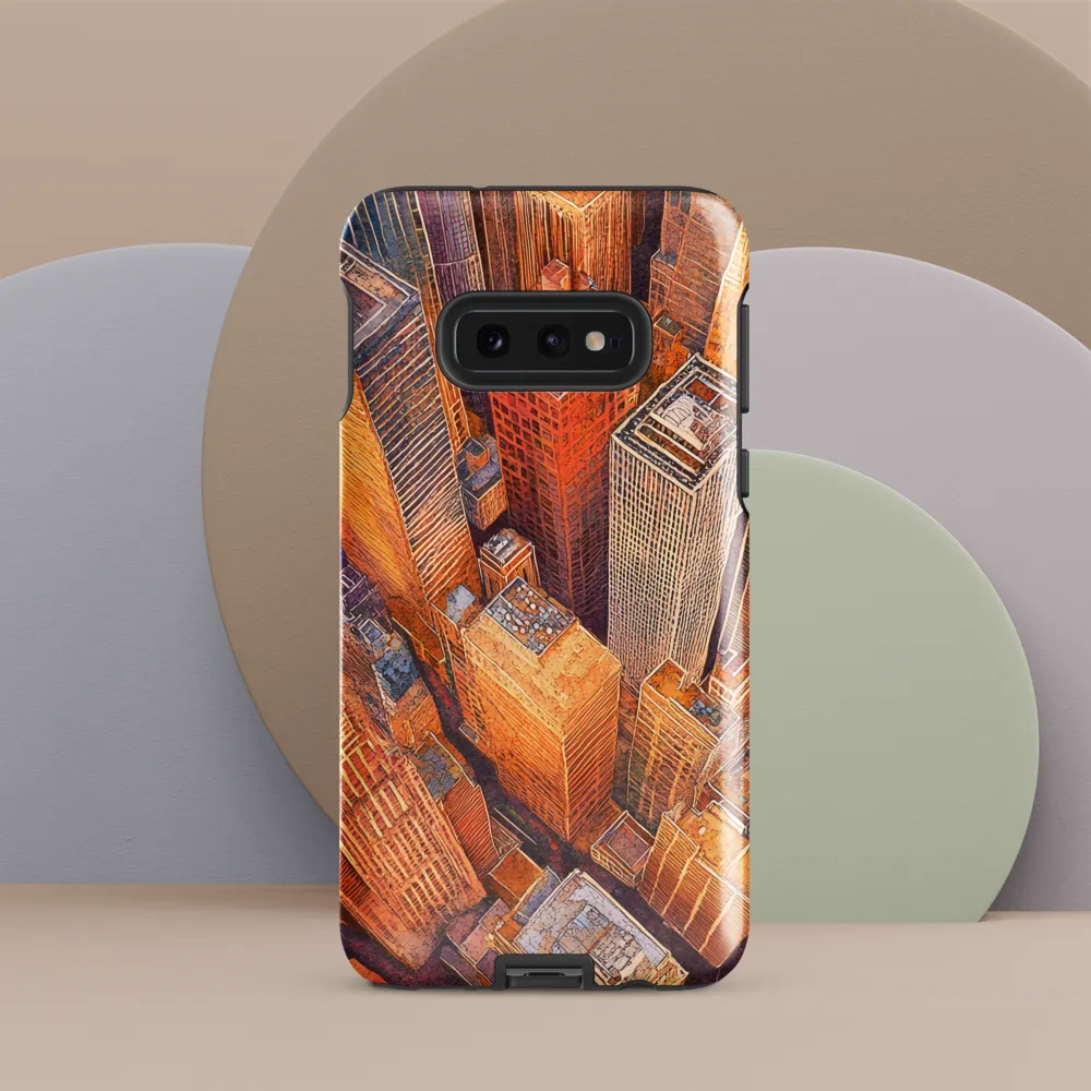Urban Symphony in Orange and Purple | Phone Case |  S10e | Tough Case | Glossy