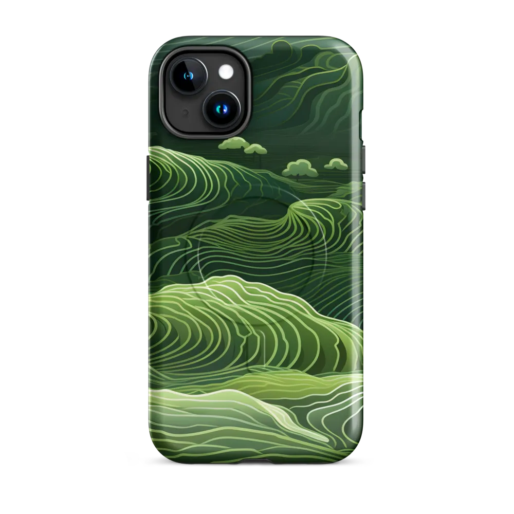Whispers of Green Hills | Phone Case |  15 Plus | MagSafe® Tough Case | Glossy