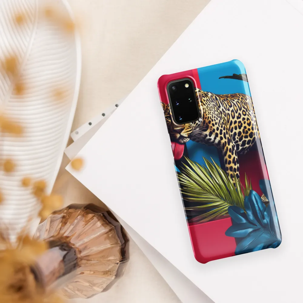 Playful Leopard in Vibrant Paradise