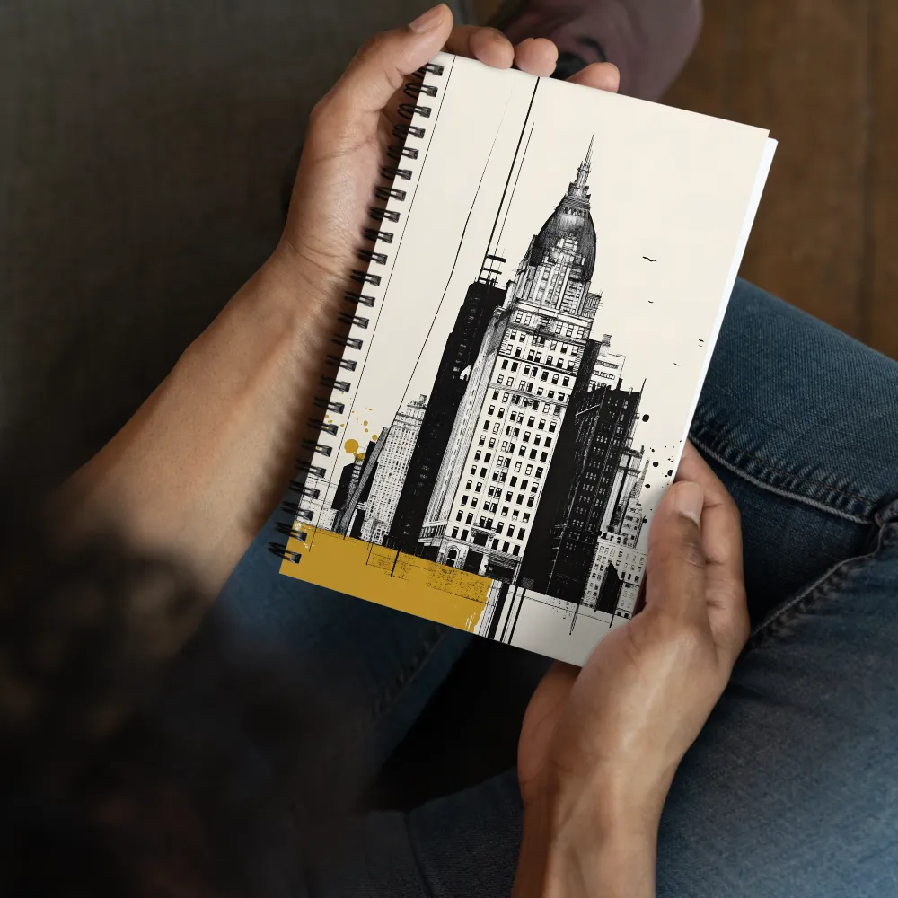 Urban Elegance: A Modern Cityscape | Spiral Notebook