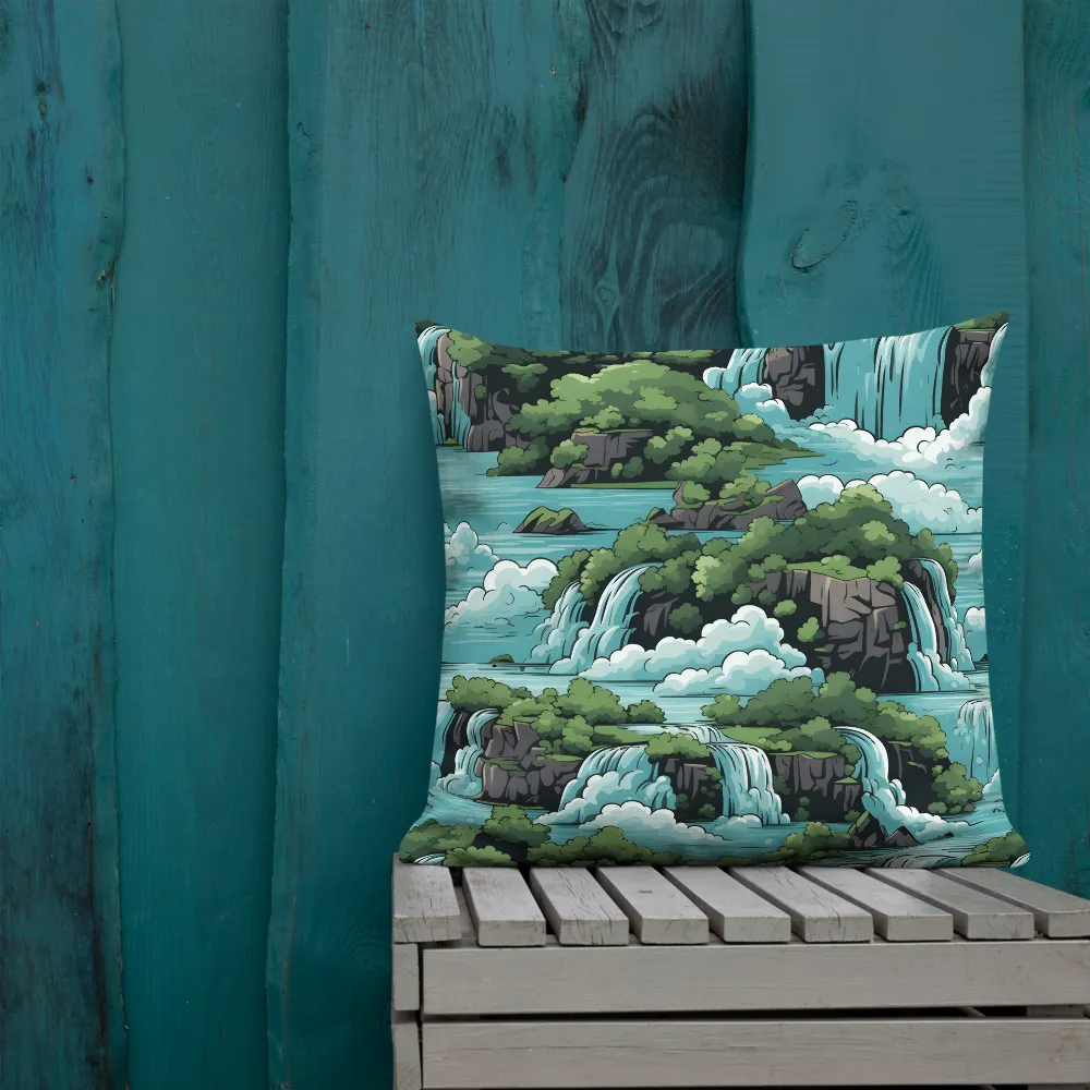 Harmonious Cascades | Pillow & Pillow Case | Multiple Sizes