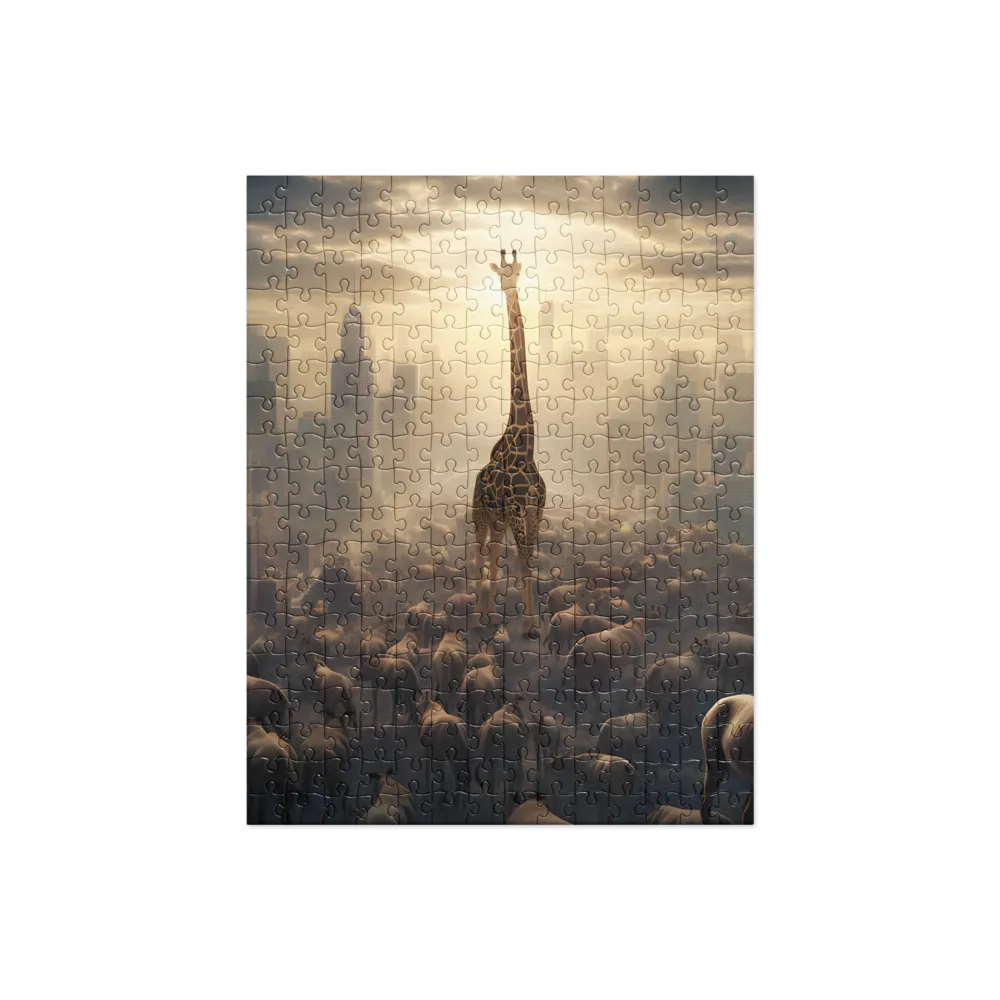 Urban Serengeti: A Giraffe's Perspective | Jigsaw Puzzle | 252 pieces