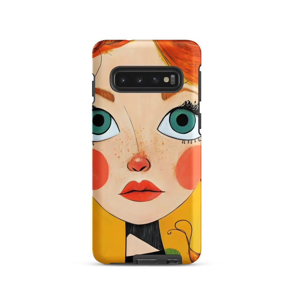 Whimsical Portrait of a Girl | Phone Case |  S10 | Tough Case | Matte