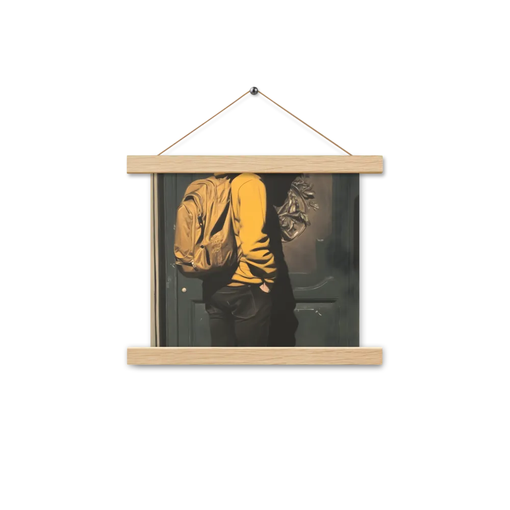 Silent Reflection | Poster With Oak Wood Hanger | 10″×10″