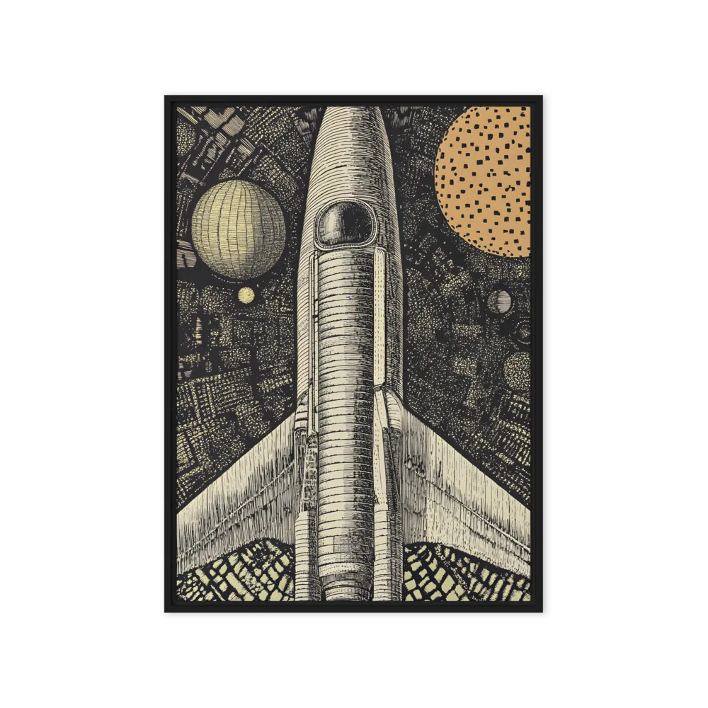 Voyage to the Unknown | Canvas with Black Frame | 20″×28″