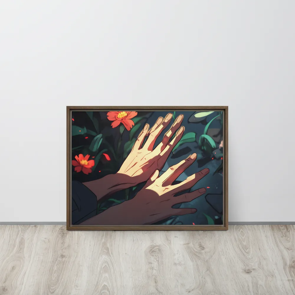 Whispers of Nature | Canvas with Brown Frame | 18″×24″